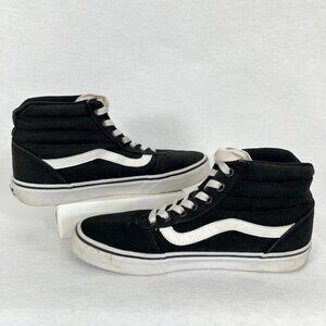 Vans Off The Wall Sneakers Black White High Top Old School Skate Shoes 7.5